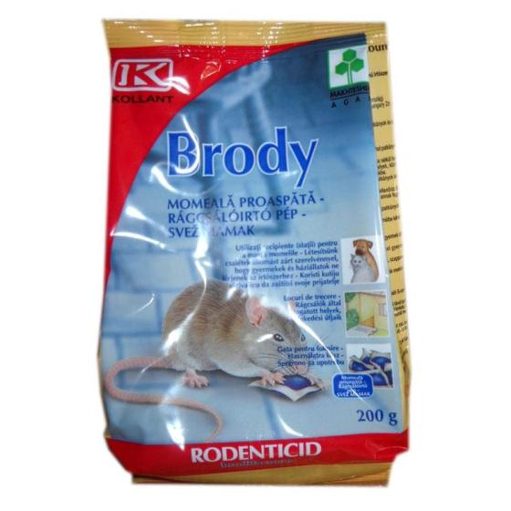 Otrava raticid pasta pentru soareci si sobolani, Brody esca, 200 Gr 200 Gr