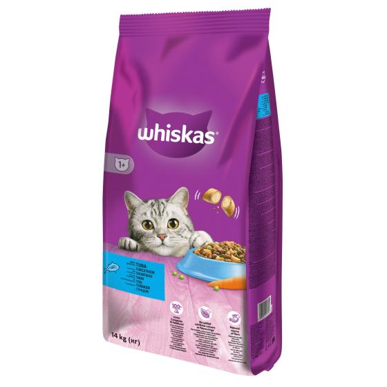 Hrana uscata pentru pisici Whiskas, Ton & Ficat, 14Kg buc