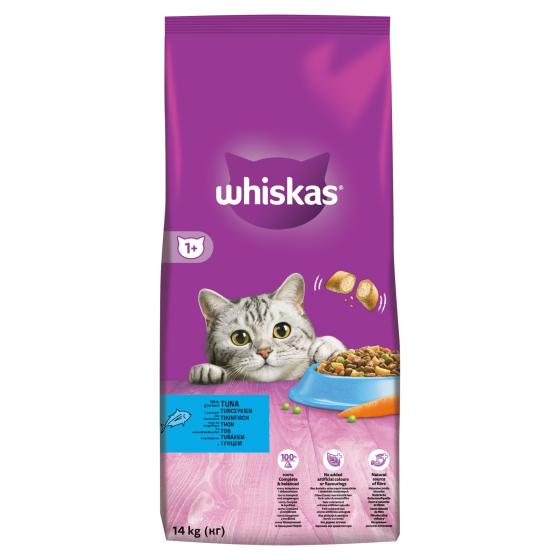 Hrana uscata pentru pisici Whiskas, Ton & Ficat, 14Kg buc