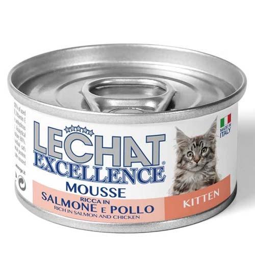 Pateu pentru pisici Monge Lechat Excellence, Somon si pui, 85 Gr 85 Gr