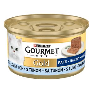 Hrana umeda pentru pisici Gourmet Gold, Mousse Ton, 85 g