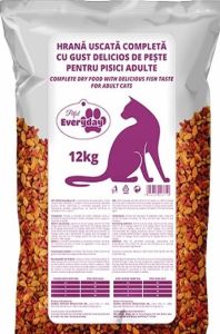Hrana uscata pisici, Everyday Cat, cu peste, 12 kg