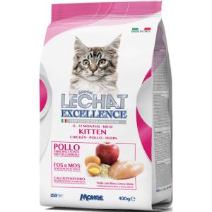 Hrana uscata pentru pisici Lechat Excellence, Junior, Pui, 400 Gr